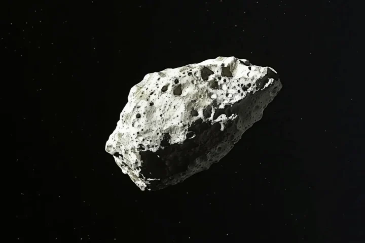 Asteroid Bennu on space