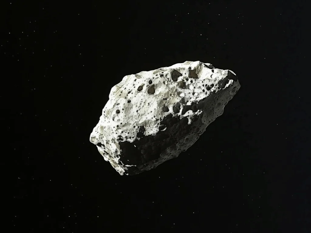 Asteroid Bennu on space