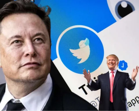 Elon musk and donald trump and X users