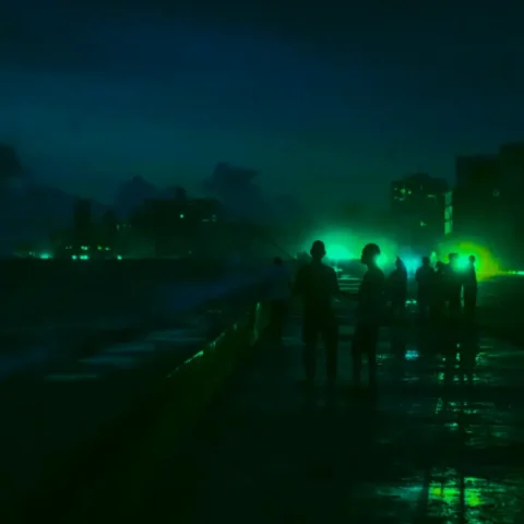 People in Havana during a countrywide blackout