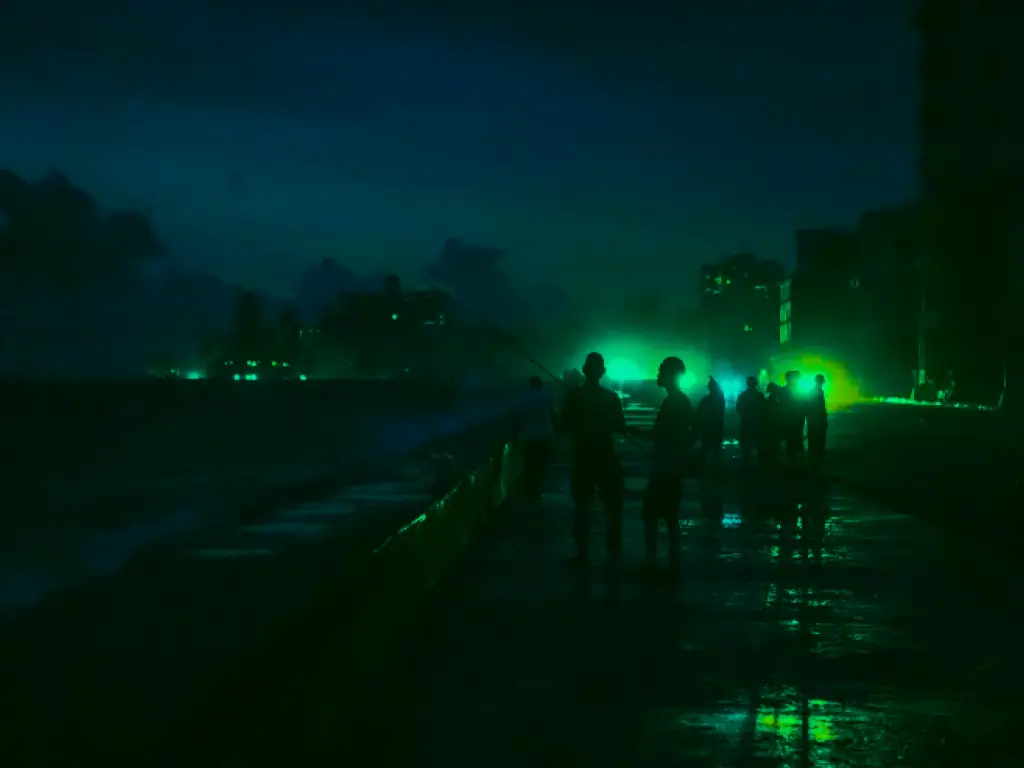 People in Havana during a countrywide blackout