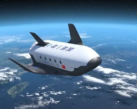 Haolong Reusable Space Shuttle in the air