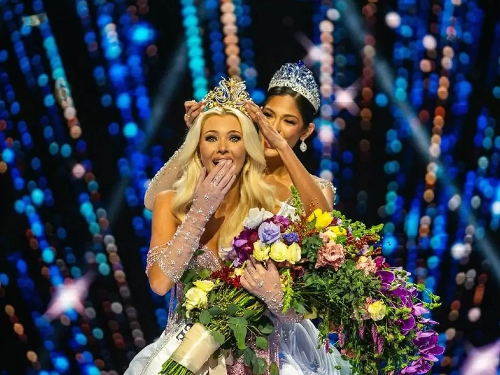 Victoria Kjaer Theilvig Winner of Miss Universe 2024 with crown