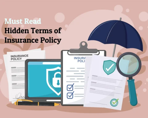 paper of policy showing hidden terms of insurance policy